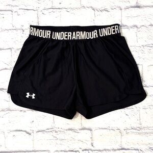 Under Armour Heat Gear Athletic Shorts Black Unlined Running Shorts Size Small